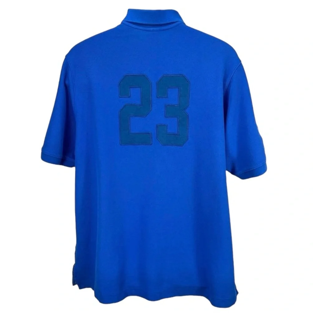 Nike Air Jordan | Mens XXL | Blue Embroidered Jumpman 23‎ Polo Shirt